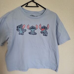 Disney Light Blue Stitch Kids T-Shirt